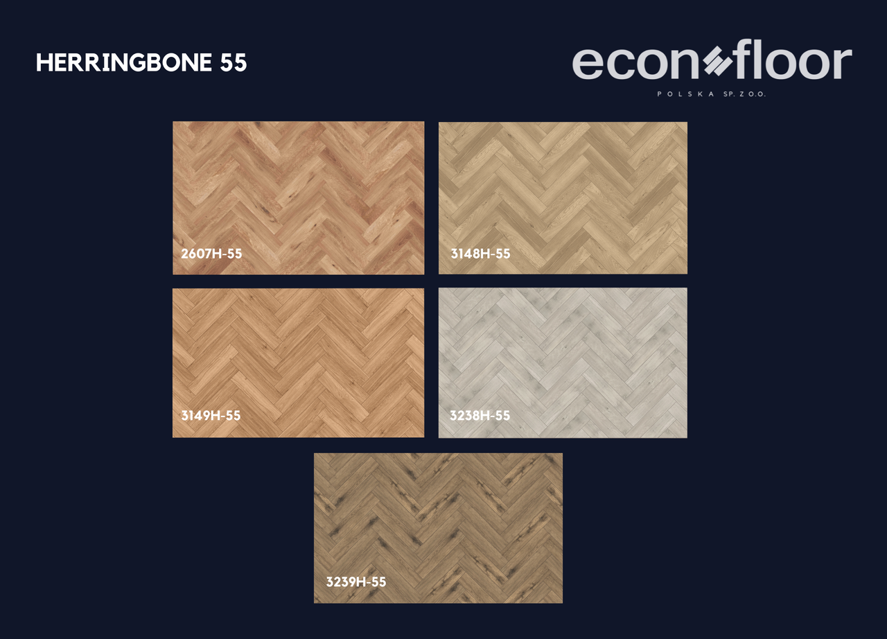 econfloor Vinylboden Herringbone 55 2607 – H