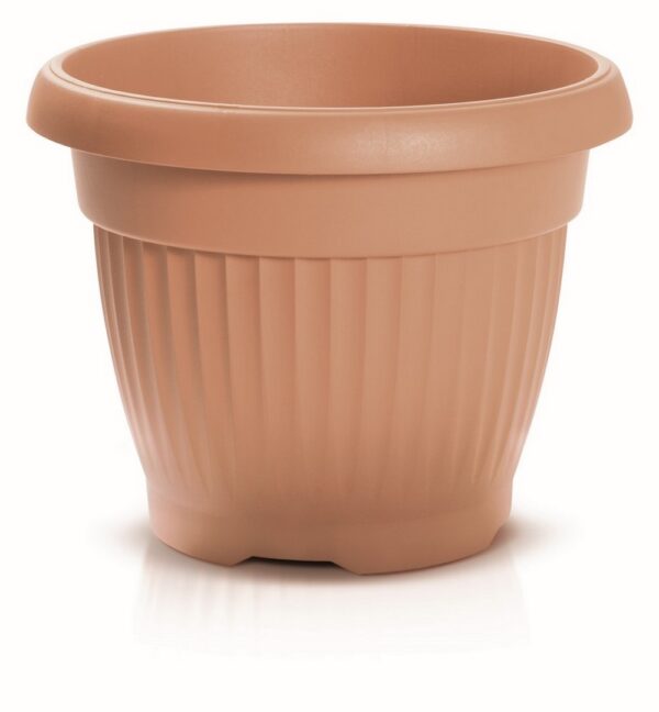 5905197212470-1 Protanic Pflanztopf mit Dekor, ca. 8 Liter – rund – Terrakotta