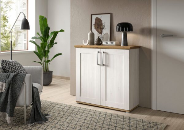 Home affaire Kommode COSENZA, Breite 95 cm, 2 Türen, 2 Einlegeböden, 3 Fächer, in Landhausoptik, Anrichte, Schrank, Sideboard