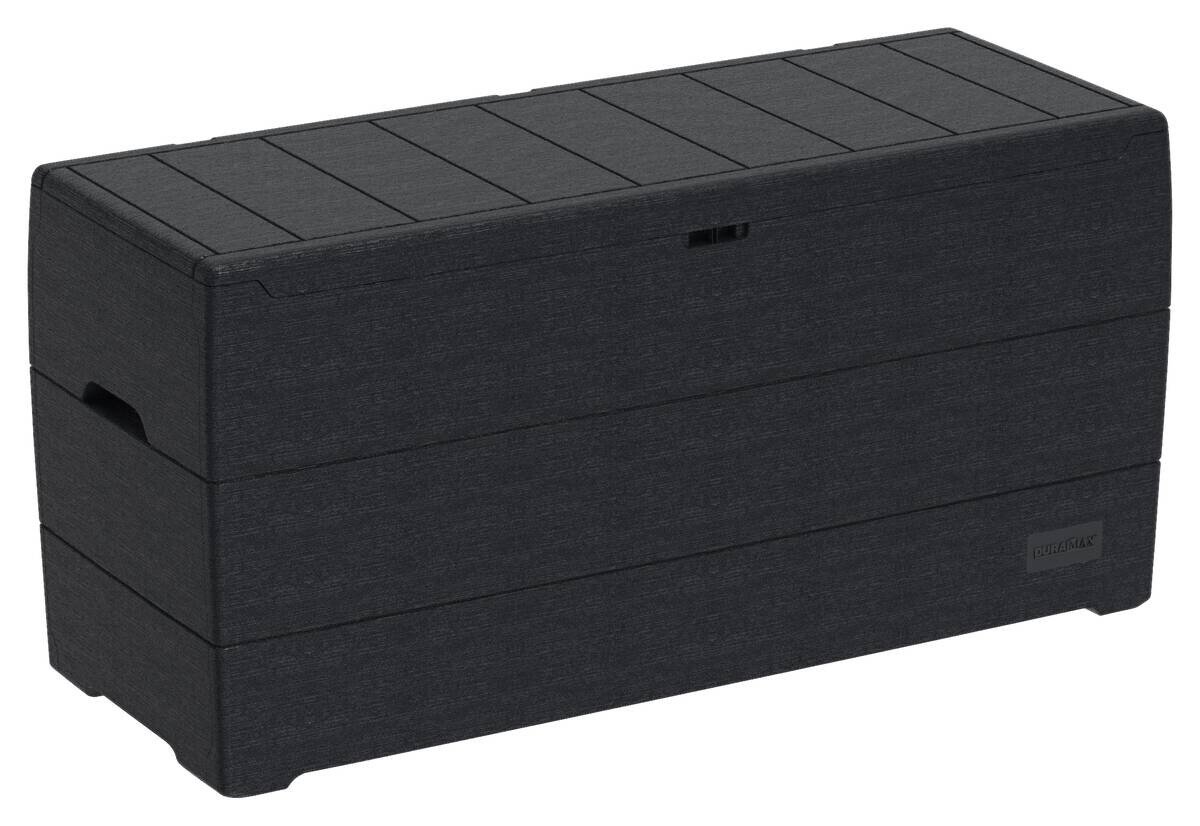 VCM Aufbewahrungsbox Durabox grau Kunststoff B/H/L: ca. 117x56x45 cm
