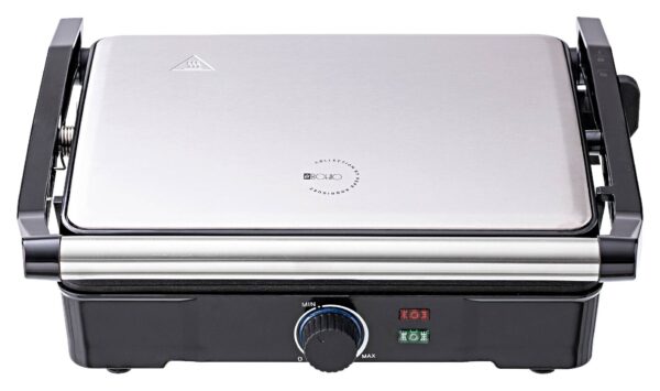 BERGNER Kontaktgrill silber B/H/L: ca. 15x37x38 cm