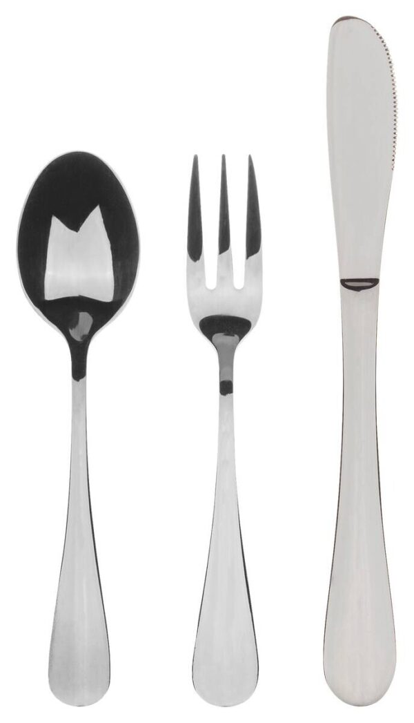 BERGNER Besteckset Munich silver shiny silber Edelstahl 3 tlg. BERGNER Besteckset Munich silver shiny silber Edelstahl 3 tlg.