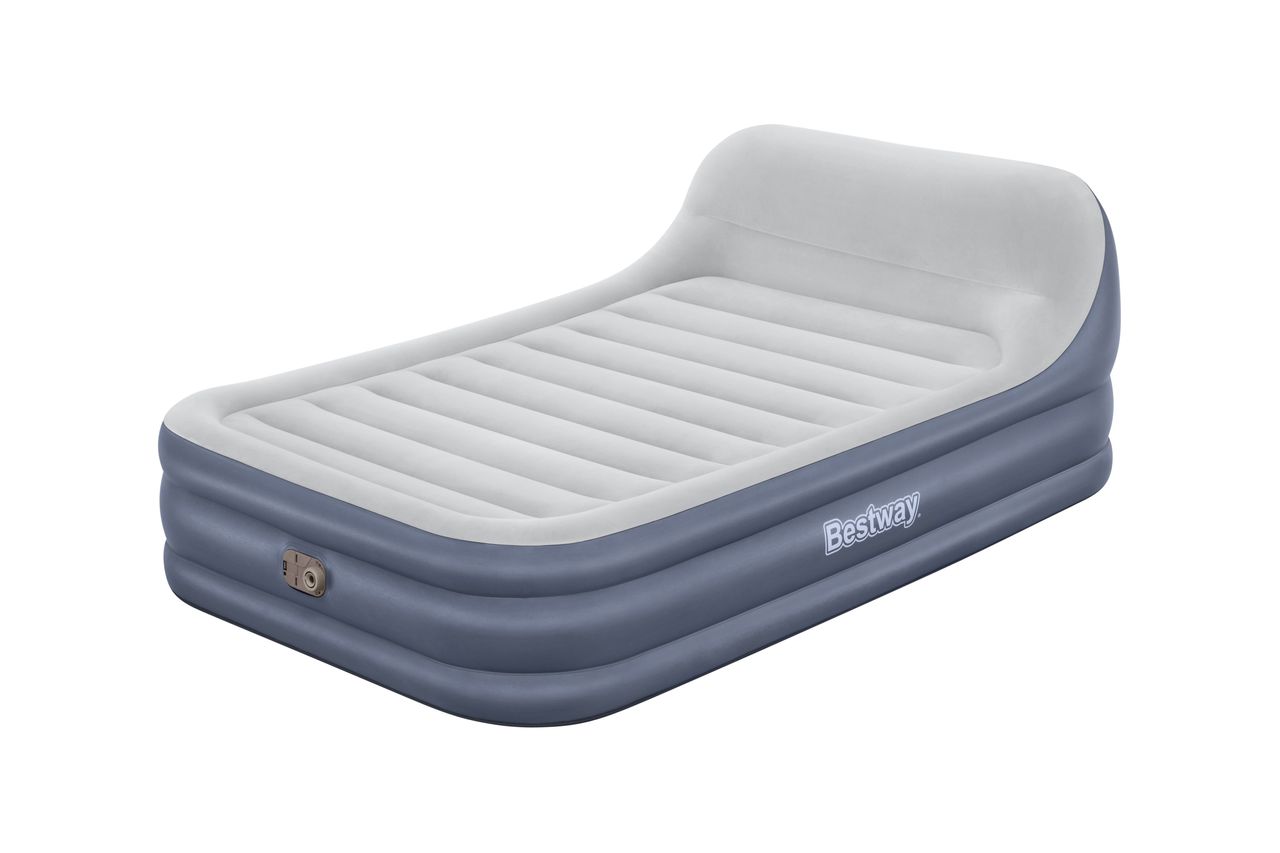 Bestway TriTech™ Gästebett Doppelluftbett SleekFlow™ mit Kopfteil integrierter Elektropumpe