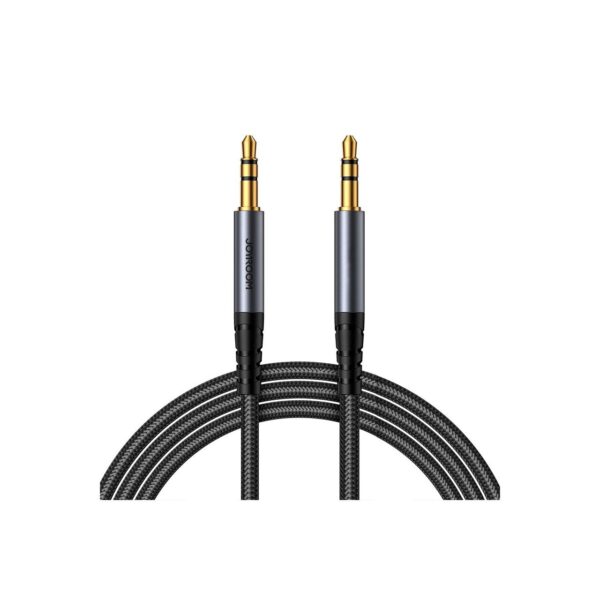 6956116773809-1 Joyroom Stereo – Audiokabel AUX 3, 5 mm Miniklinke 1, 2 m schwarz (SY – A08) AUX – Audio – Kabel