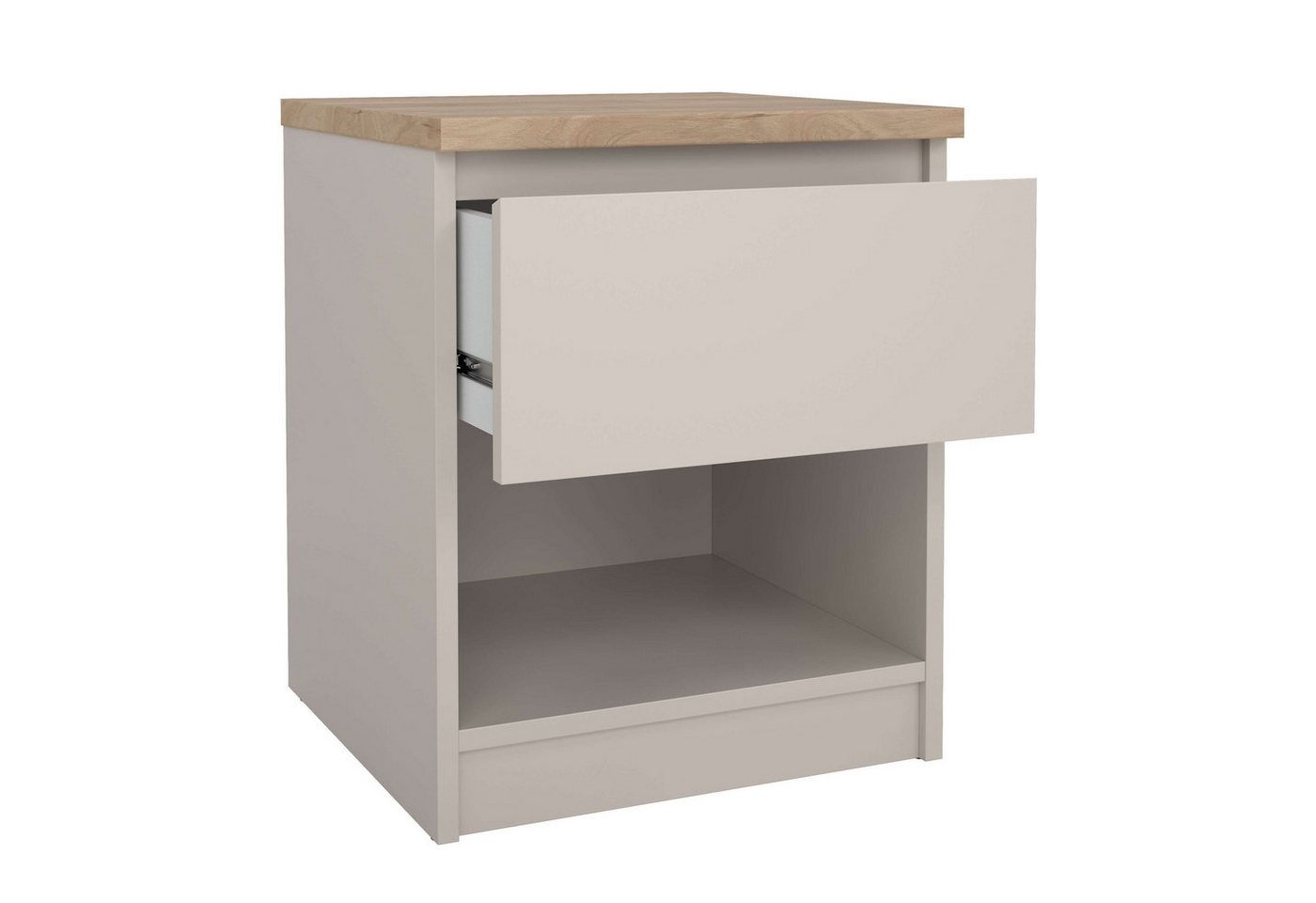 Home affaire Nachttisch Naia, Nachtkommode, Nachtschrank, Beistelltisch, mit 1 Schublade, Breite 40 cm, Höhe 50 cm