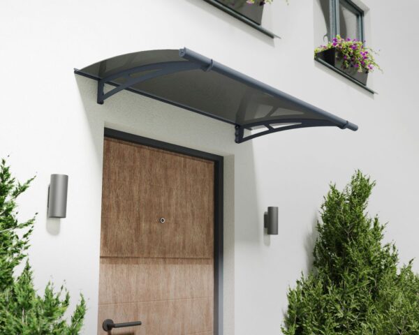 7290010027750-1 Canopia Vordach Aquila 1.5x0.9 solar grau klar