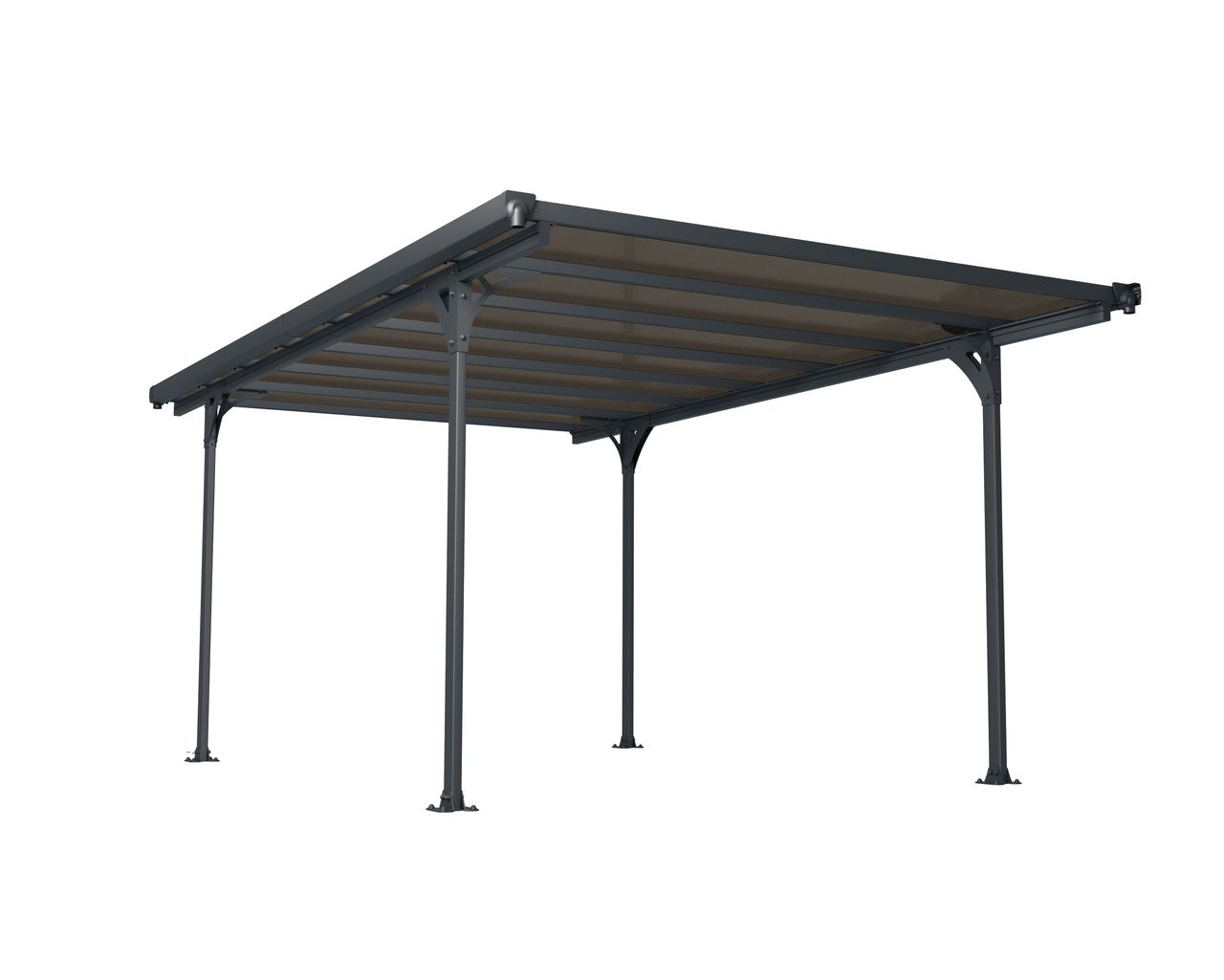 Canopia by Palram Palram – Canopia Aluminium Carport Verona 5000 grau 500x297x218 cm