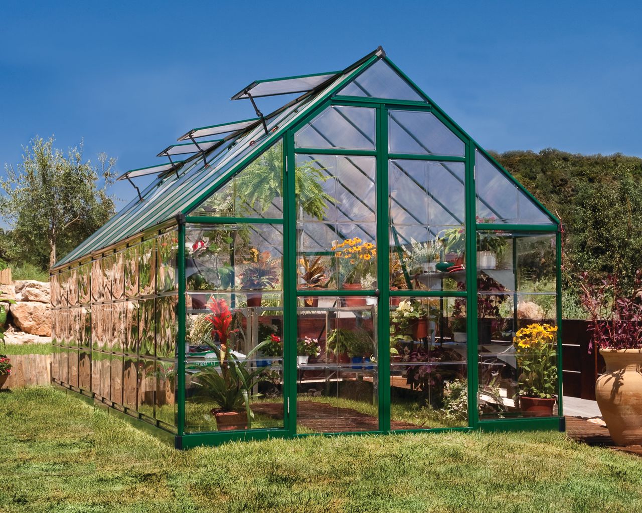 Canopia Gewächshaus Balance 607 x 244cm Grün