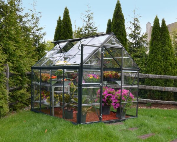 7290108137682-1 Canopia Gewächshaus Harmony 6x8 Alu Grau 185x247cm