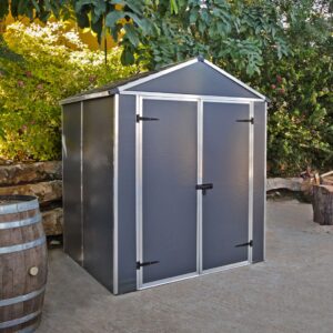 Canopia Gerätehaus Rubicon 6x5 Alu Grau 185x154cm