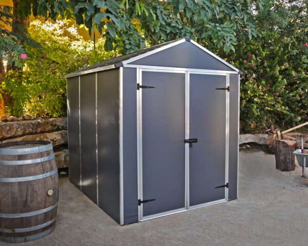 Canopia Gerätehaus Rubicon 6x8 Alu Grau 185x229cm