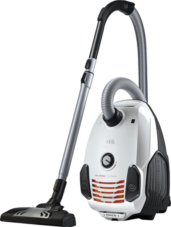 AEG Bodenstaubsauger VX6-2-IW-5 weiß grau Kunststoff Metall B/H/T: ca. 29x44x24 cm