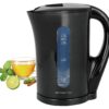 Emerio Wasserkocher WK-123483 schwarz Kunststoff H/D: ca. 21,6x17 cm ca. 1,7 l