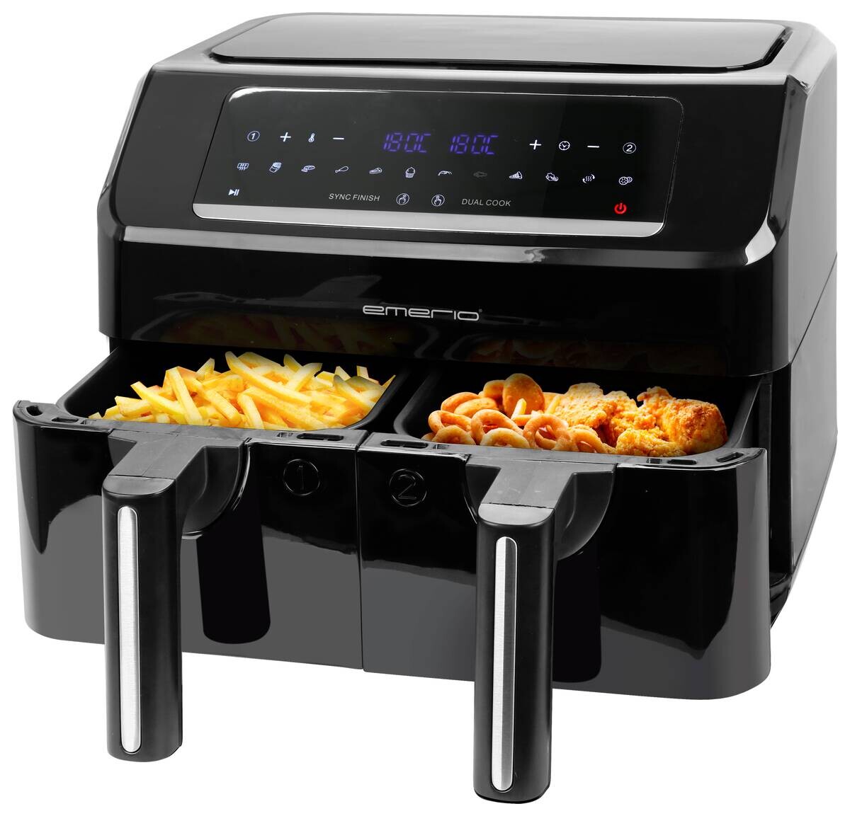 Emerio Heißluftfritteuse AF-130376.1 schwarz Kunststoff B/H/T: ca. 38x29,5x34,6 cm ca. 3,6 l