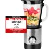 Emerio Standmixer BL-130988 silber transparent Edelstahl Glas B/H/T: ca. 18x37x22 cm