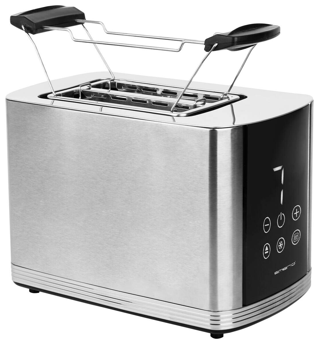 Emerio Toaster TO-128308 silber B/H/L: ca. 16,4x18,9x26,8 cm