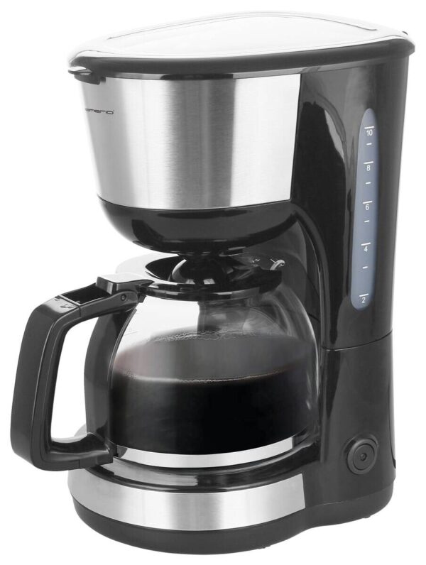 Emerio Kaffeeautomat CME-122933.7 silber schwarz Kunststoff B/H/T: ca. 18x31x25 cm