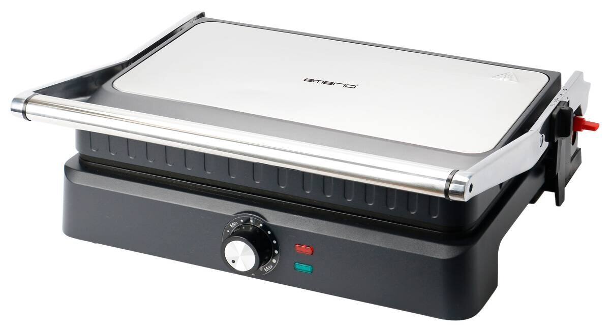 Emerio Kontaktgrill CG-130859.1 schwarz Metall B/H/T: ca. 39x14x34 cm