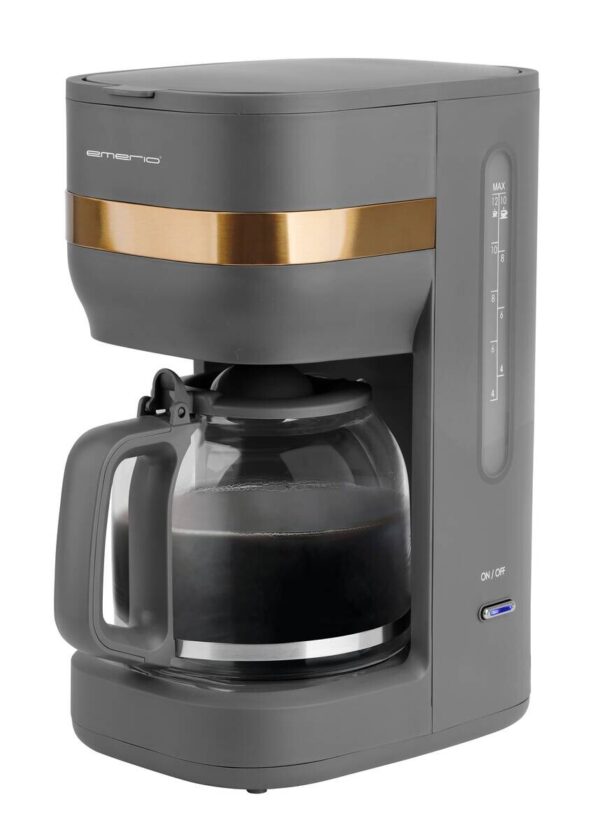Emerio Kaffeeautomat CME-131348.1 grau Glas Kunststoff Metall B/H/L: ca. 20x35x27 cm