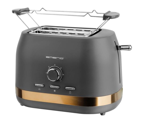 Emerio Toastautomat TO-130981.1 grau Kunststoff Metall B/H/L: ca. 21x21x33 cm Emerio Toastautomat TO-130981.1 grau Kunststoff Metall B/H/L: ca. 21x21x33 cm