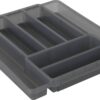 Rotho Besteckkasten DOMINO anthrazit Kunststoff B/H/L: ca. 34,1x5,1x39,7 cm