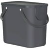 Rotho Abfalleimer anthrazit B/H/L: ca. 23,5x34x40 cm