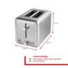 Solis Steel Toaster (Typ 8002) Edelstahl Toaster mit 2 Schlitzen