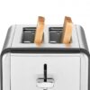 Solis Steel Toaster (Typ 8002) Edelstahl Toaster mit 2 Schlitzen