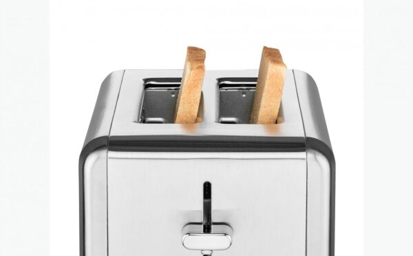 Solis Steel Toaster (Typ 8002) Edelstahl Toaster mit 2 Schlitzen