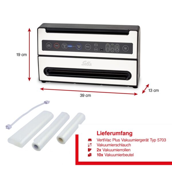 7611210922292-6 Solis VertiVac Plus (Typ 5703) All – in – One – Vakuumiergerät