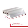 7611210922537-7 Solis Vakuumierfolien 2 Rollen 40x600 cm transparent, passend für Prestige Maxi