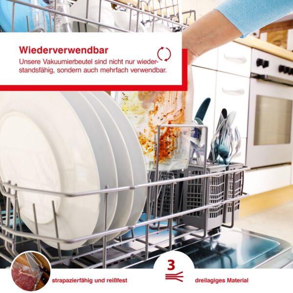 7611210922674-3 Solis Zip Vakuumierbeutel Starter Set transparent