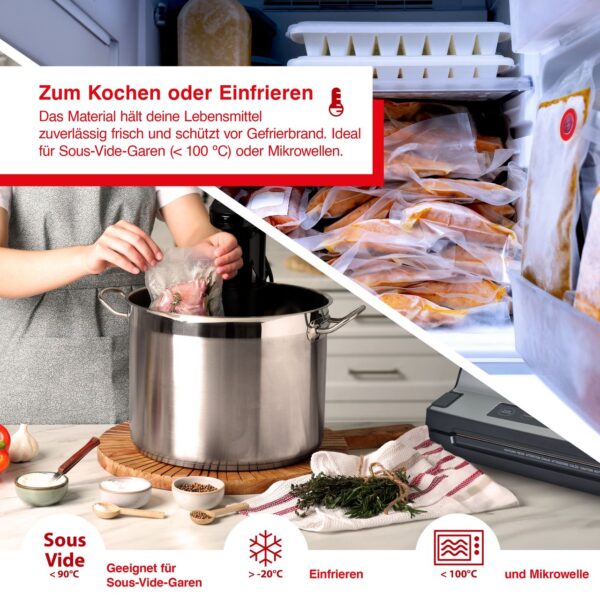 7611210922674-4 Solis Zip Vakuumierbeutel Starter Set transparent