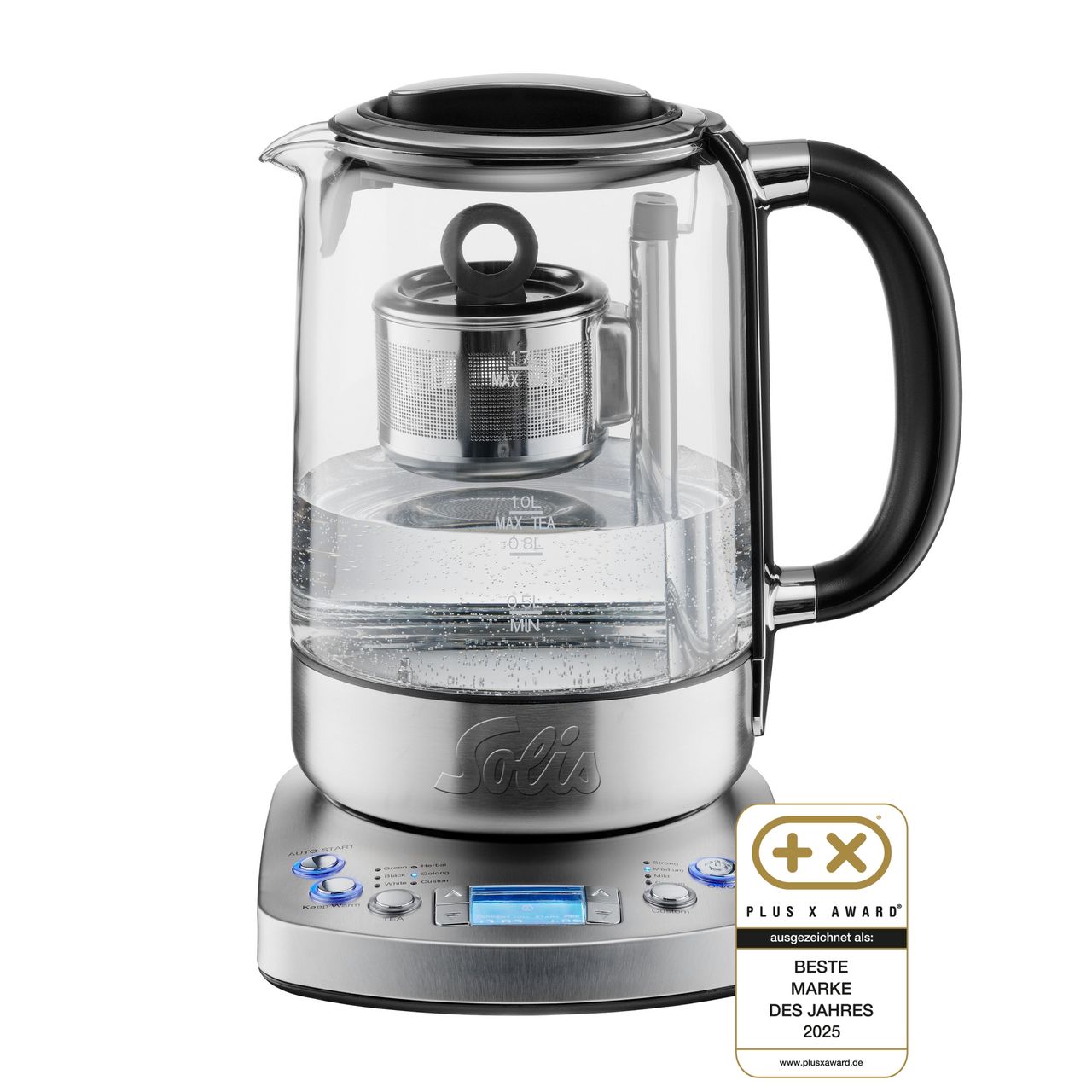 Solis Tea Kettle Automatic (Typ 5518) Tee – und Wasserkocher mit integr. Teesieb