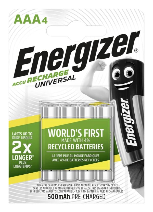 Energizer Akku NiMH AAA/Micro (HR03) 4er Pack
