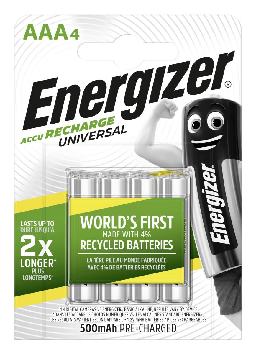 Energizer Akku NiMH AAA/Micro (HR03) 4er Pack