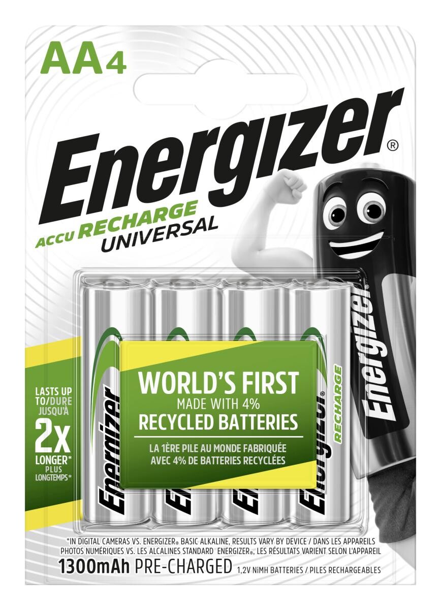 Energizer Akku NiMH AA/Mignon (HR06) 4er Pack