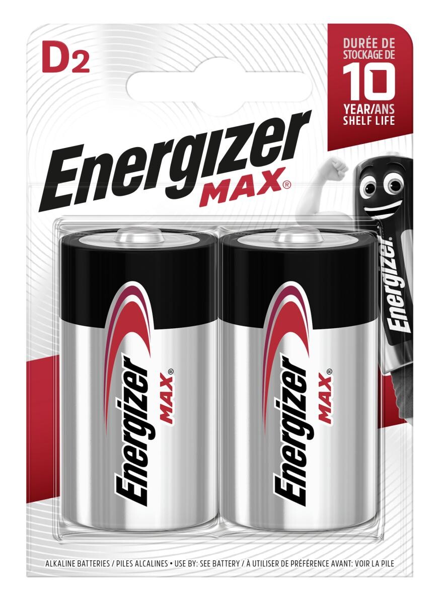Energizer Batterie Max D/Mono (LR20) 2er Pack