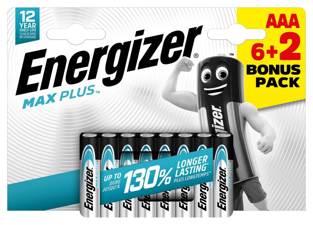 Energizer Batterie MaxPlus AAA/Micro (LR03) 8er Pack