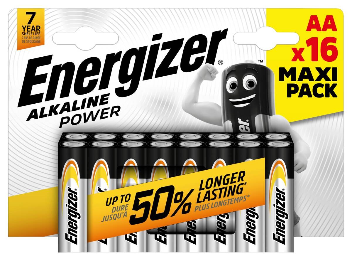 Energizer Batterie Power AA/Mignon (LR6) 16er Pack