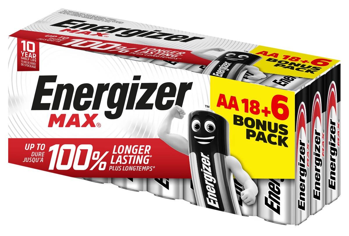 Energizer Batterie Max AA/Mignon (LR6) 24er Pack