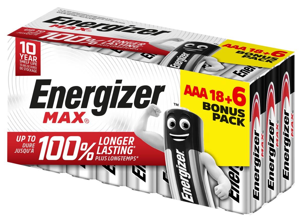 Energizer Batterie Max AAA/Micro (LR03) 24er Pack