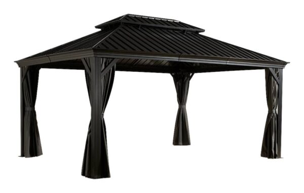 Sojag Pavillon Messina anthrazit Metall B/H/L: ca. 483x307x363 cm Sojag Pavillon Messina anthrazit Metall B/H/L: ca. 483x307x363 cm
