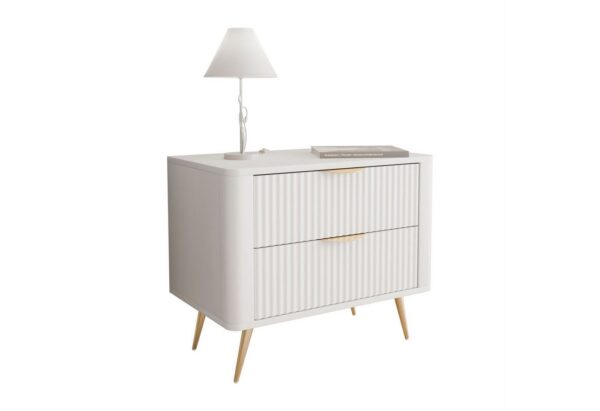 Lookway Nachttisch SCARLETT 2S mit Schubladen (1x Nachttisch), Breite: 63 cm