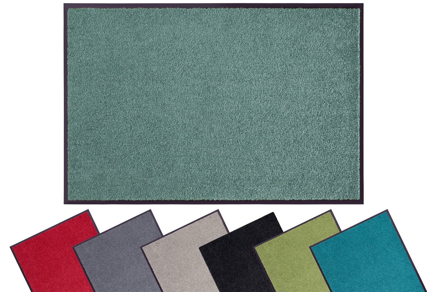 OTTO home Fußmatte Clean & Walk, rechteckig, Höhe: 7 mm, Schmutzfangmatte, Türmatte, In- und Outdoor, Teppich, Läufer, waschbar