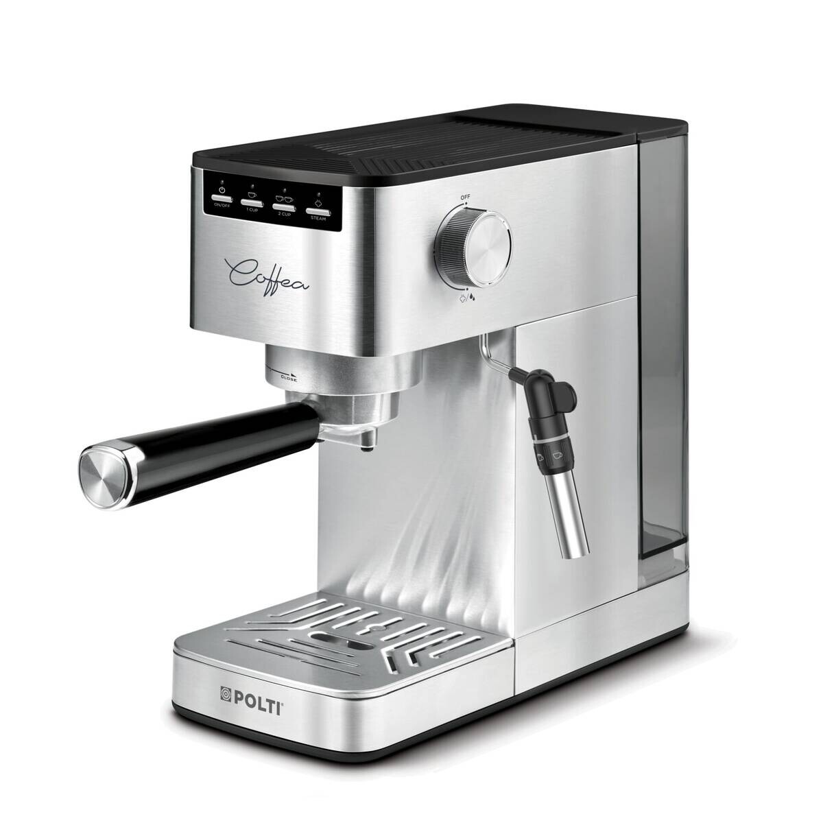 Polti Polti Espresso- und Cappuccinomaschine P10S silber Stahl B/H/T: ca. 13x30,5x30,5 cm