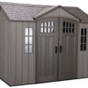 Lifetime Gartenhaus Saturn dunkelgrau B/H/L: ca. 305x244x244 cm
