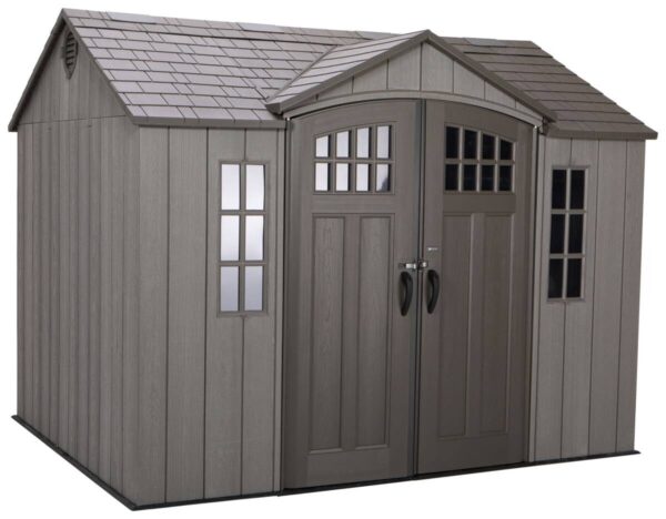 Lifetime Gartenhaus Saturn dunkelgrau B/H/L: ca. 305x244x244 cm