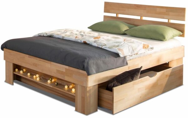 OTTO home Stauraumbett Triest, aus FSC®-zertifizierter massive Buche