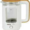 Jocca Elektrischer Wasserkocher weiss, 1, 8L, Borosilikatglas, 360° Basis, Schnellkoch